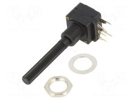 Potentiometer: shaft | 100kΩ | 200mW | THT | 6mm | plastic | mono | carbon