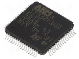 IC: STM32 ARM microcontroller | 72MHz | LQFP64 | 2÷3.6VDC | STM32F1