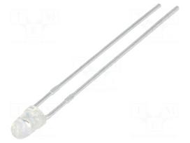 LED | red | 3mm | 1300÷2700mcd | 30° | Front: convex | 1.95÷2.5VDC