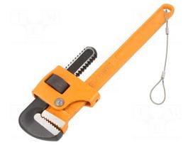 Wrench: adjustable | 1 1/2" | Overall len: 350mm | for pipe gripping