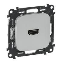 Screw-type socket HDMI 1.3 Valena Allure - aluminium