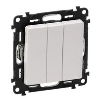 3-GANG ONE-WAY SWITCH WHITE VALENA LIFE