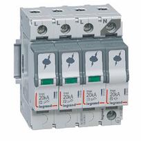 SPD - T2 - Imax 20 kA/pole - 3P+N - neutral on right hand side