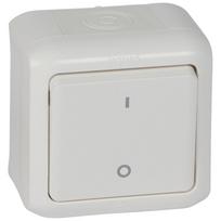 Double pole switch Forix - surface mounting - 10 AX - 250 V - white