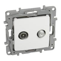 TV-SAT multiple star socket Niloe - attenuation 1 dB - white