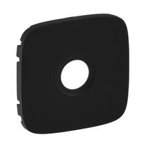 Cover plate Valena Allure - male/F type TV socket - black
