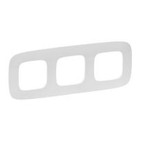 Plate Valena Allure - 3 gang - pearl
