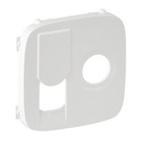 Cover plate Valena Allure - TV socket 0-2400 MHz + RJ 45 Cat. 6 UTP - white