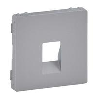 Cover plate Valena Life - loudspeaker socket - aluminium
