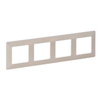 Plate Valena Life - 4 gang - ivory
