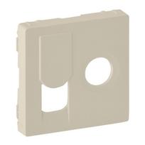 Cover plate Valena Life - TV socket 0-2400 MHz + RJ45 Cat. 6 UTP - ivory