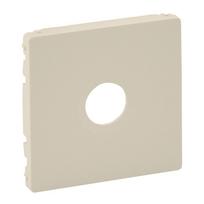 Cover plate Valena Life - male/F type TV socket - ivory