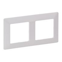 Plate Valena Life - 2 gang - white