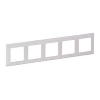 Plate Valena Life - 5 gang - white