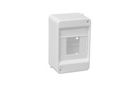 Distribution box surface 4 modues with clamps (N+PE) IP40