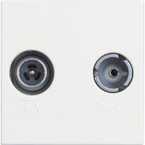 TV socket star demixed coaxial socket for single-user aerial systems