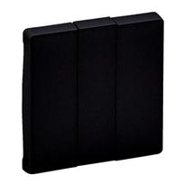 ROCKER FOR 3 GANG SWITCH MAT BLACK VALENA LIFE