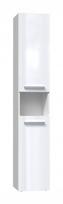 Bathroom cabinet NEL III 31x30x174 cm, white, glossy