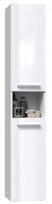 Bathroom cabinet NEL I 31x30x174 cm, white, glossy
