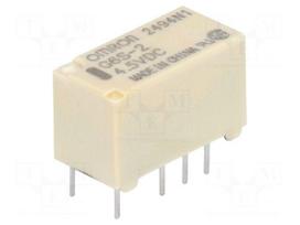 Relay: electromagnetic | DPDT | Ucoil: 4.5VDC | Icontacts max: 2A