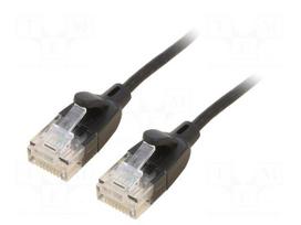 Patch cord | U/UTP | Cat 6a | RJ45 plug,both sides | OFC | 5m | PVC