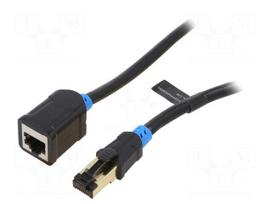 Extender Ethernet | S/FTP | Cat 6 | RJ45 socket,RJ45 plug | 0.5m | OFC