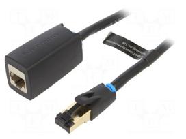 Extender Ethernet | F/FTP | Cat 8 | RJ45 socket,RJ45 plug | OFC | 3m