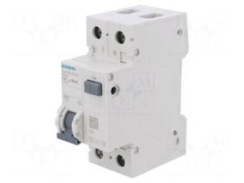 RCBO breaker | Inom: 10A | Ires: 30mA | Poles: 1+N | 230/400VAC | IP20