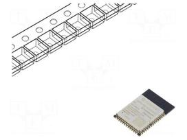 Module: IoT | Bluetooth: BLE | WiFi | PCB | IEEE 802.11b/g/n | SMD