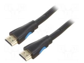 Cable | HDMI plug,both sides | PVC | HDMI 2.0 | Len: 1.5m | black | 30AWG
