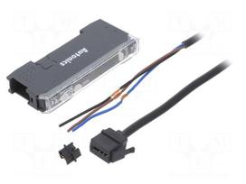 Sensor: optical fiber amplifier | PNP | IP40 | Connection: cables | 2m