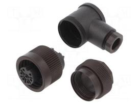 Connector: circular | 250V | 10A | PIN: 7 | plug | female | unshielded