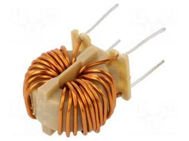Inductor: wire | THT | 15A | R: 8mΩ | -20÷50% | DTS-25 | vertical | 230VAC