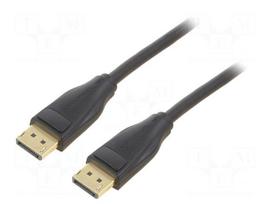 Cable | DisplayPort plug,both sides | PVC | DisplayPort 1.4 | black