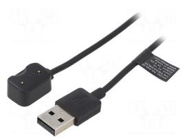 Cable: for smartwatch charging | Xiaomi | 1m | 1A | black