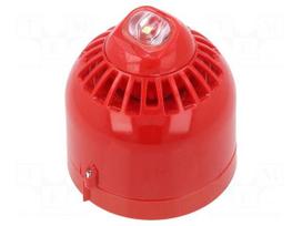 Signaller: lighting-sound | 17÷60VDC | horn,flashing light | LED