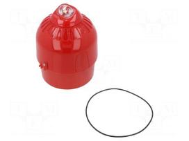 Signaller: lighting-sound | 17÷60VDC | horn,flashing light | LED