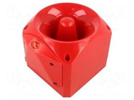 Signaller: lighting-sound | 17÷60VDC | siren,flashing light | LED
