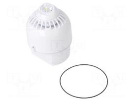 Signaller: lighting-sound | 17÷60VDC | horn,flashing light | LED