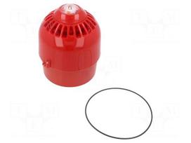 Signaller: lighting-sound | 17÷60VDC | horn,flashing light | LED