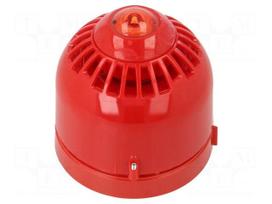 Signaller: lighting-sound | 17÷60VDC | horn,flashing light | LED