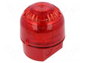 Signaller: lighting-sound | 17÷60VDC | siren,blinking light | LED