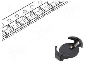 Socket | CR1220,CR1225 | Batt.no: 1 | SMT