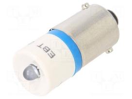LED lamp | BA9S,T10 | blue | 28VDC | 28VAC | plastic | 3mm | -20÷60°C