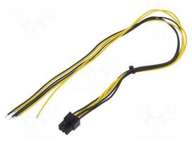 Cable: mains | PCIe 6pin female,cables | 0.45m