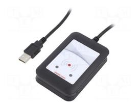RFID reader | 4.3÷5.5V | USB | antenna | Range: 100mm | 88x56x18.5mm