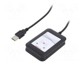 RFID reader | 4.3÷5.5V | USB | antenna | Range: 100mm | 88x56x18.5mm