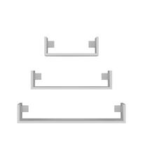Topeshop MOBI 3P BIEL shelve Floating shelf Wall mounted Particle board White
