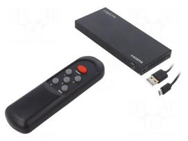 Switch | HDMI 2.0 | Input: HDMI socket x4 | Out: HDMI socket | black