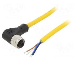 Cable: for sensors/automation | PIN: 4 | M12 female | angled | 5m | plug